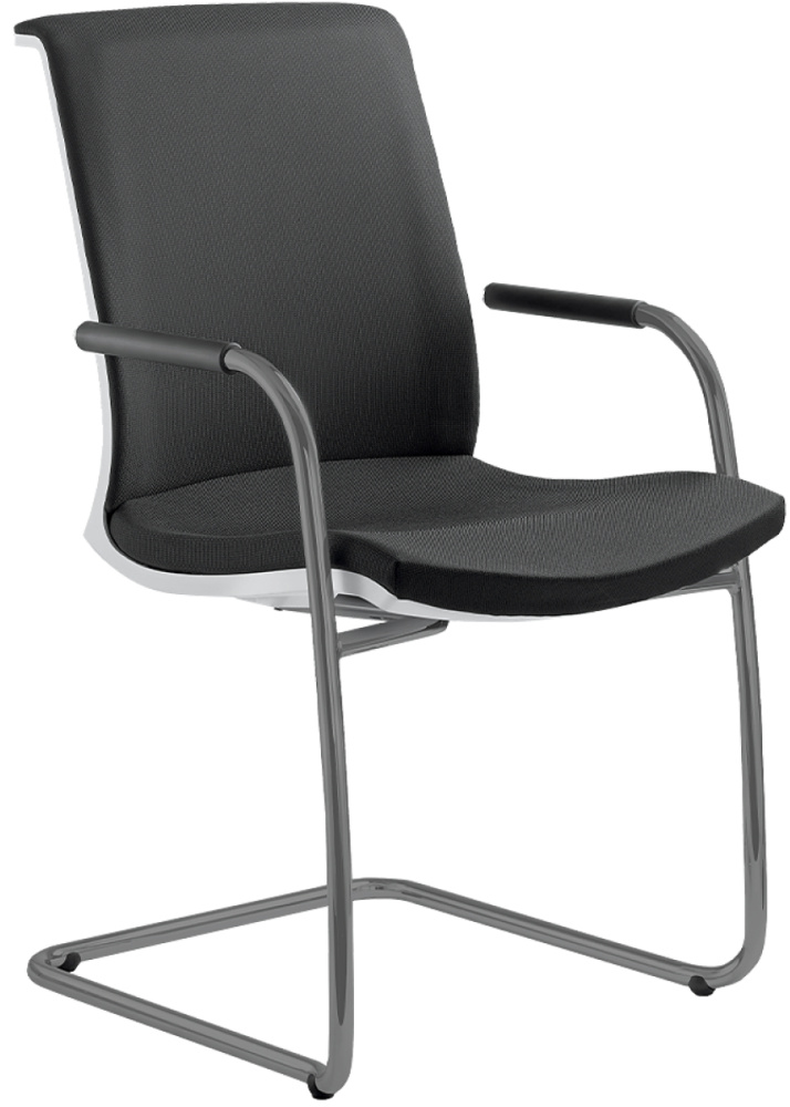 Konferenční židle LYRA NET 214-Z-N2, kostra šedá gallery main image