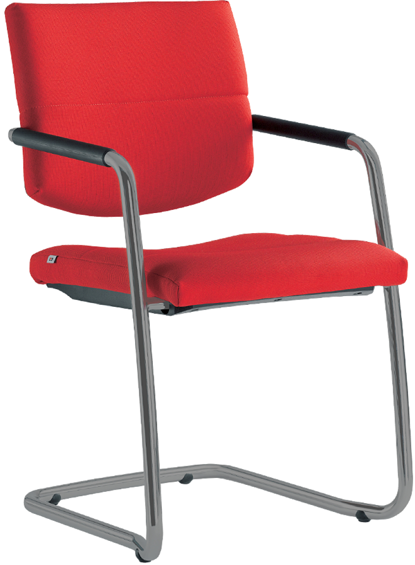Konferenční židle LASER 683-Z-N2, kostra šedá