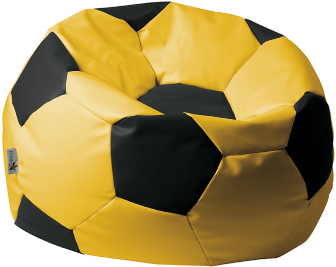 Levně EL SAKC sedací vak EUROBALL MEDIUM, SK5-SK3 žluto-černý