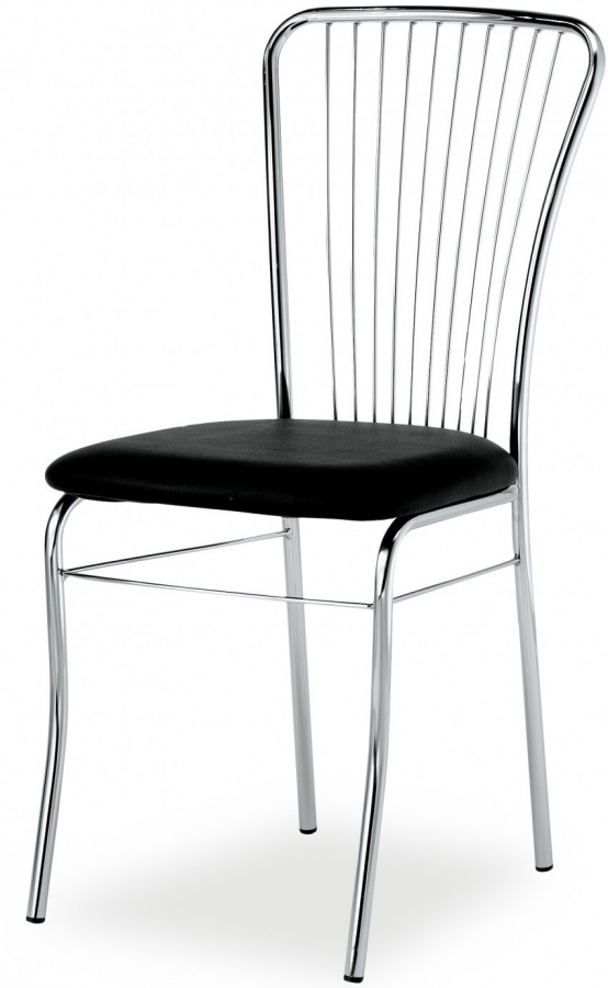 Levně MI-KO jídelní židle IRINA chrom s čalouněným sedákem