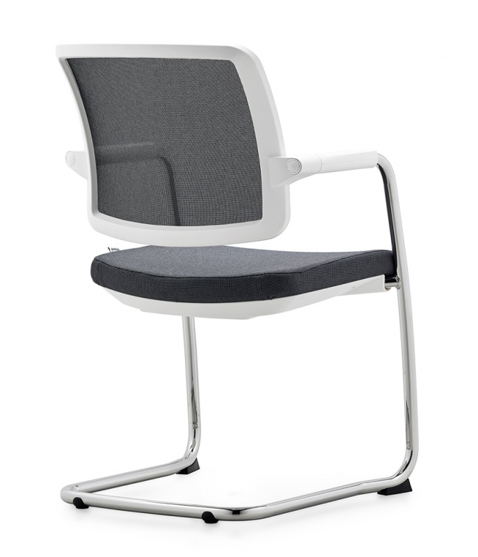 konferenční židle FLEXI FX 1161, bílé provedení gallery main image