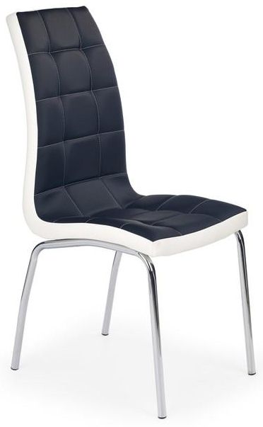 Levně HALMAR jídelní židle K186 černo-bílá