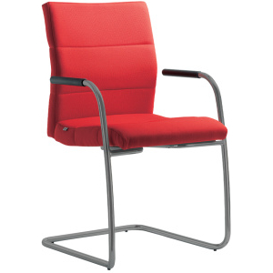 Konferenčná stolička LASER 682-Z-N2, kostra sivá