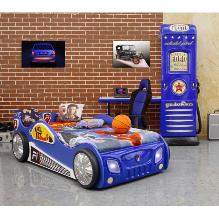 dětská auto postel Monza modrá
