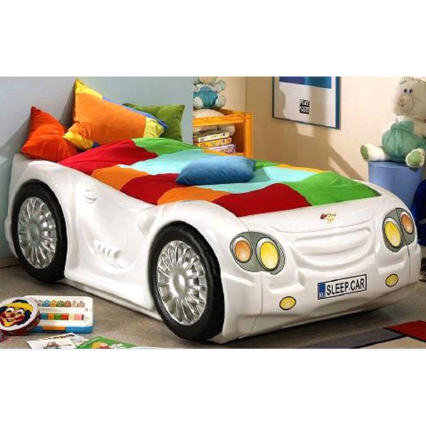 dětská postel auto SLEEPCAR bílá