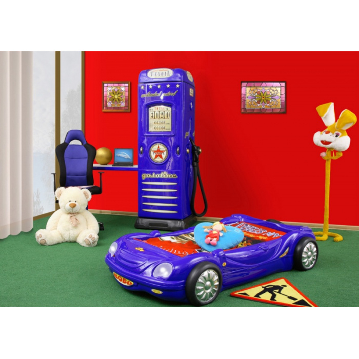dětská auto postel BOBO modrá