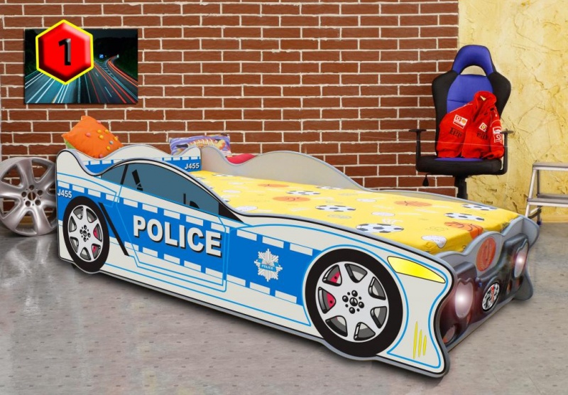 dětská auto postel Speed policie 140x70 gallery main image