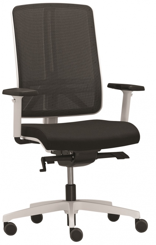 kancelářská židle FLEXI FX 1104, bílé provedení gallery main image