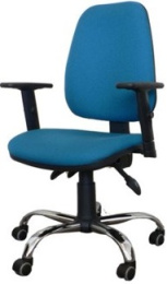 kancelárska stolička MERCURY 2000STCH asynchro, čierna, vč. podrúček