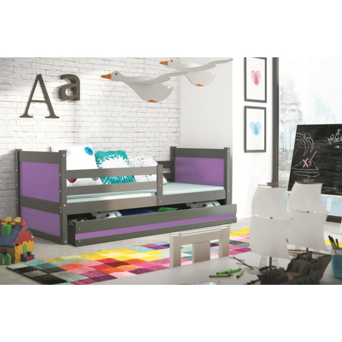 dětská postel Rico 1 190x80 Grafit - více barev
