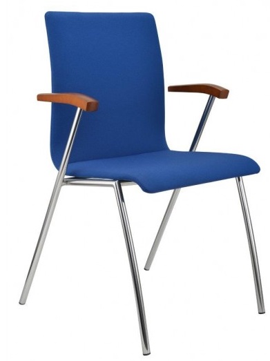 konferenční židle IBIS čalouněná s područkami  gallery main image