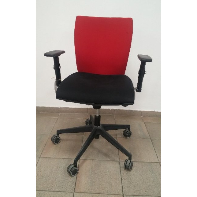 židle LYRA 235-SY, černo-červená, SLEVA č.85