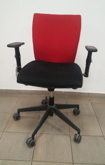 židle LYRA 235-SY, černo-červená, SLEVA č.85 gallery main image