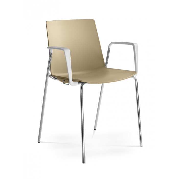 Konferenční židle SKY FRESH 050-N4/BR-N1, područky černé