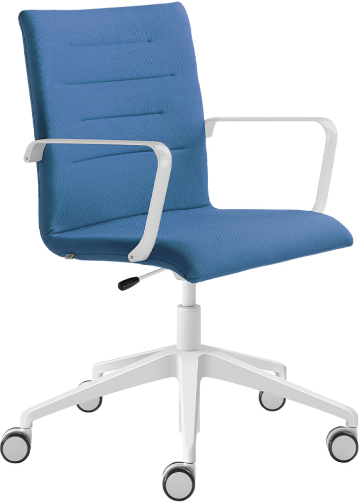 Kancelářská židle OSLO 227-RA,F80-N0, kříž a područky bílé gallery main image