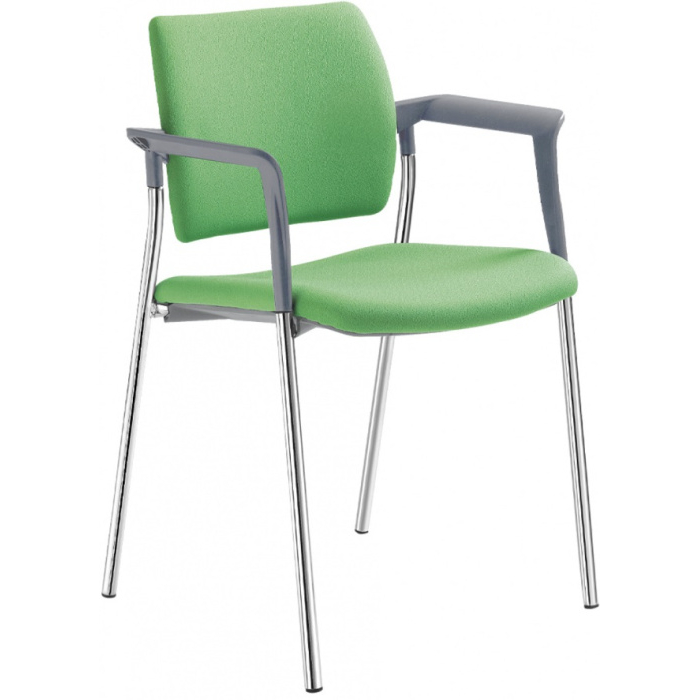 konferenční židle DREAM 111-N4,BR kostra chrom, područky