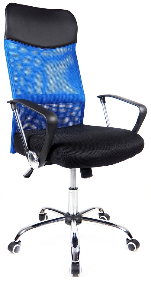 kancelářská židle PREZIDENT modrý gallery main image