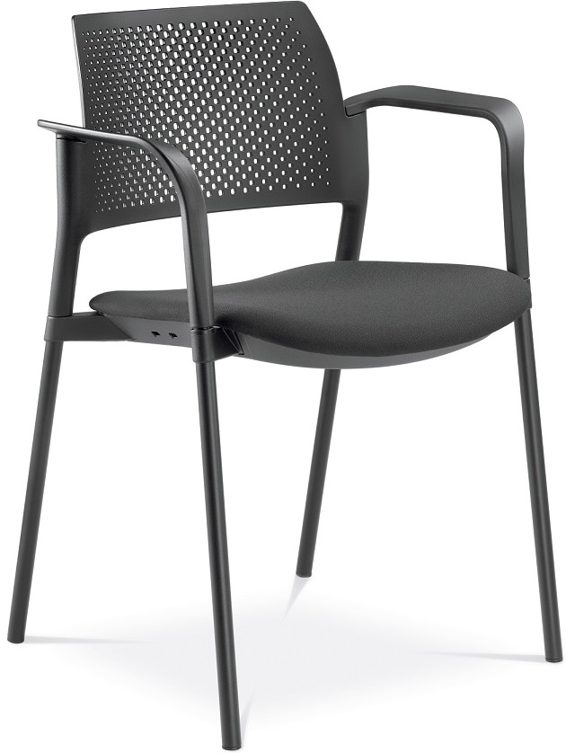 konferenční židle DREAM+ 100BL-N1,BR, kostra černá