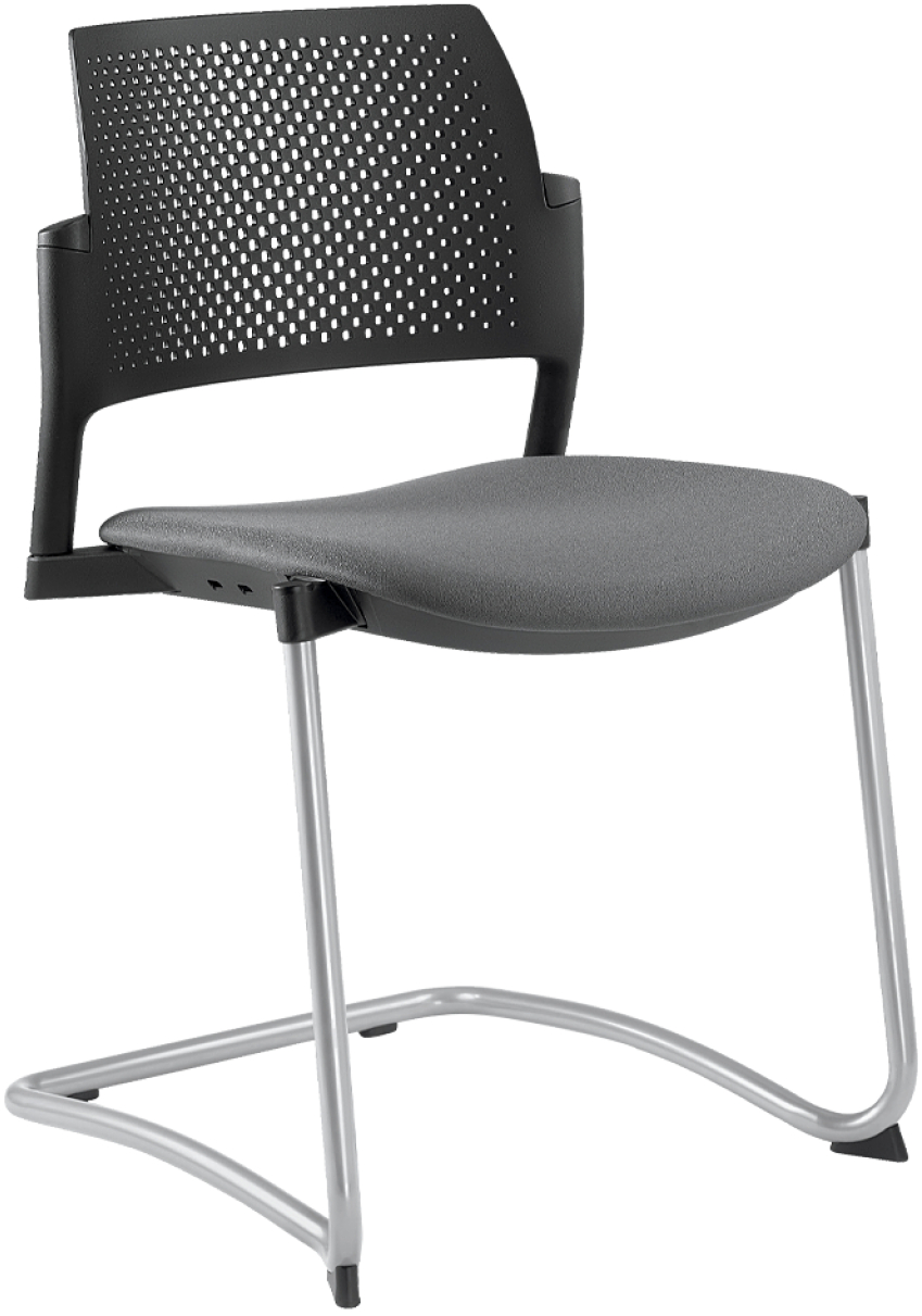 konferenční židle DREAM+ 101BL-Z-N2, kostra šedá
