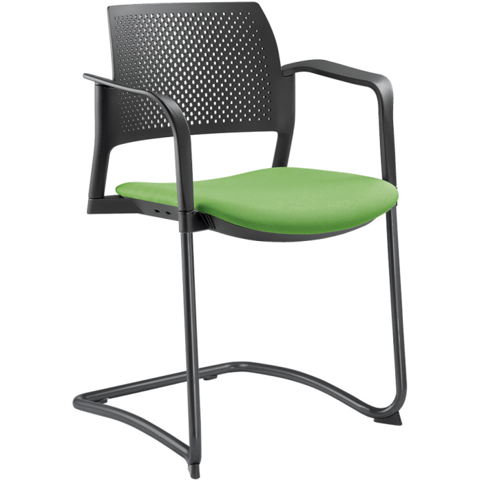 konferenční židle DREAM+ 101BL-Z-N1,BR, kostra černá