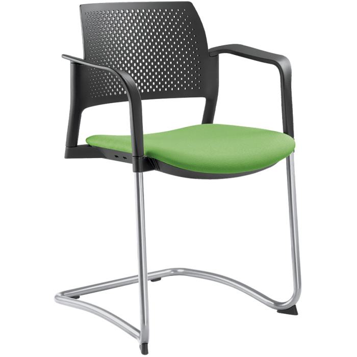 konferenční židle DREAM+ 101BL-Z-N4,BR, kostra chrom