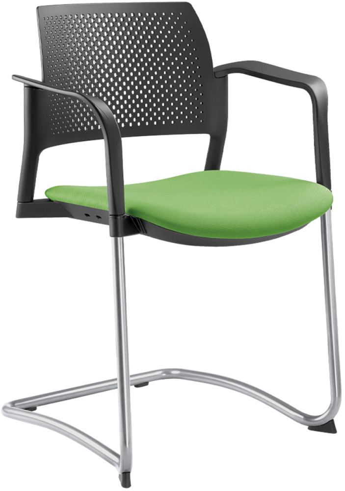 konferenční židle DREAM+ 101BL-Z-N4,BR, kostra chrom gallery main image