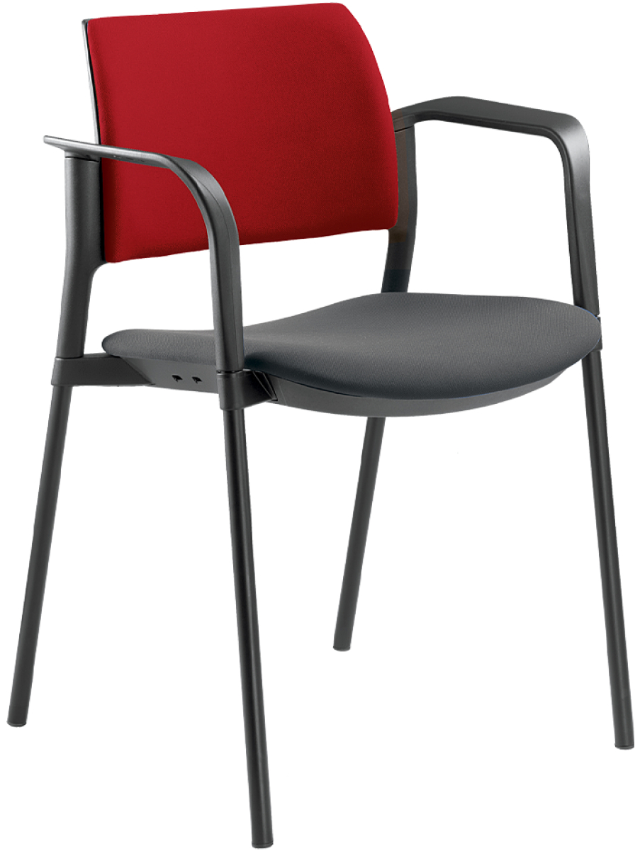 konferenční židle DREAM+ 103BL-N1,BR kostra černá