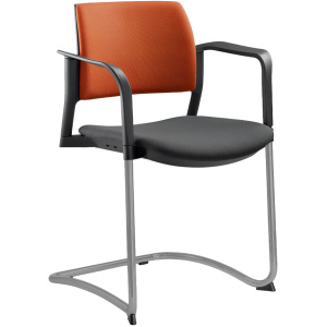 konferenčná stolička DREAM+ 104BL-Z-N2,BR, kostra šedá