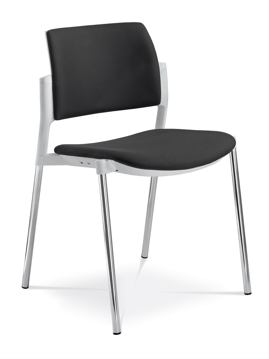 konferenční židle DREAM+ 103WH-N4, kostra chrom gallery main image