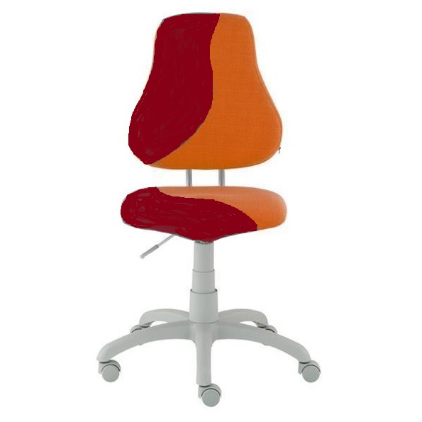 dětská židle FUXO S-line oranžovo-vínová
