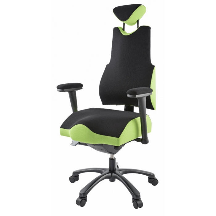 terapeutická židle THERAPIA BODY L COM 3610, černo-zelená