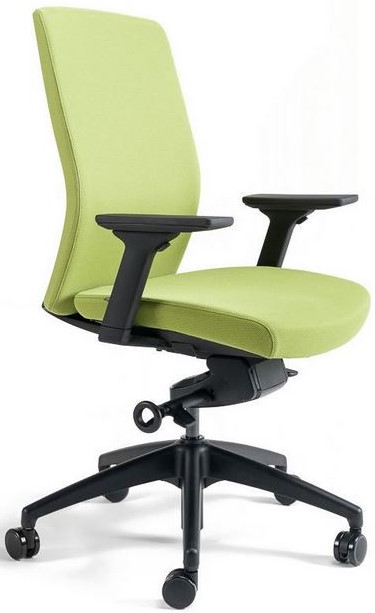 Levně OFFICE MORE Kancelářská židle J2 Black bez podhlavníku