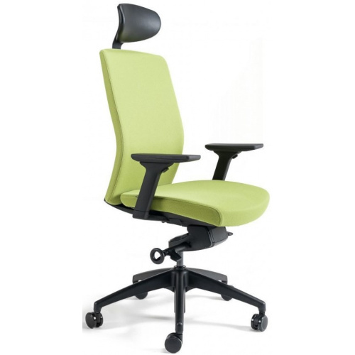 Kancelářská židle J2 Black s podhlavníkem