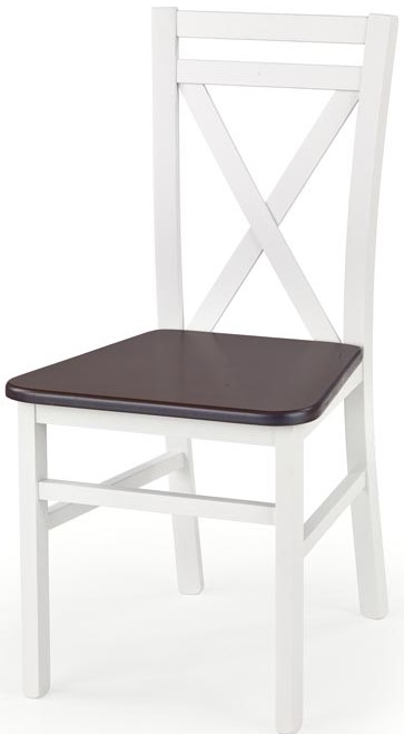 jídelní židle DARIUSZ 2 bílá/tm. ořech gallery main image