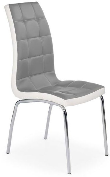 Levně HALMAR jídelní židle K186 šedo-bílá