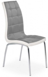 Jedálenská stolička K186 šedo-bielá