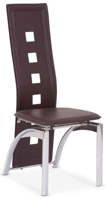 Jídelní židle K4 tmavě hnědá gallery main image