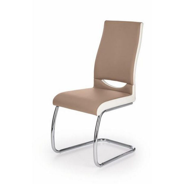 Jídelní židle K259 cappuccino/bílá