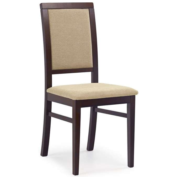 Jídelní židle SYLWEK1 tmavý ořech/ béžová látka