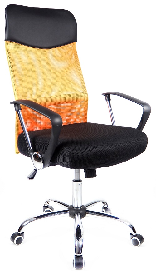 kancelářská židle PREZIDENT oranžový,sleva č. A1127 gallery main image