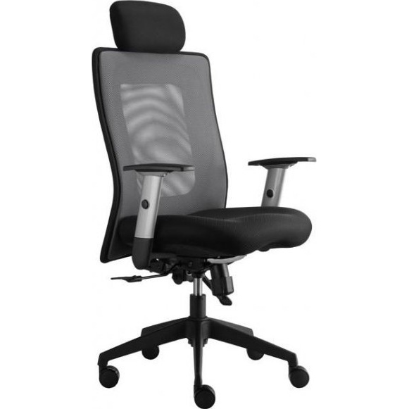 kancelářská židle LEXA s podhlavníkem, antracit