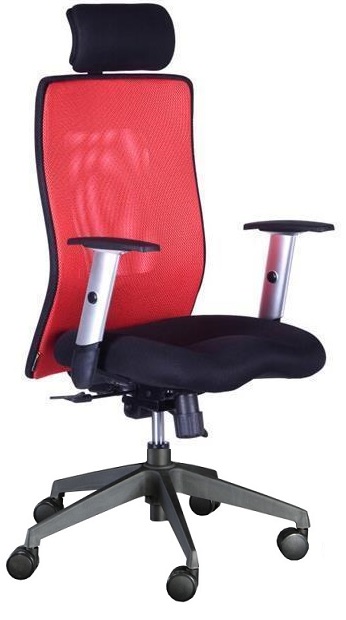 kancelářská židle LEXA XL+3D podhlavník,vínová gallery main image