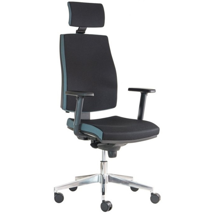 kancelářská židle JOB s 3D PDH a područkami, BLACK 27