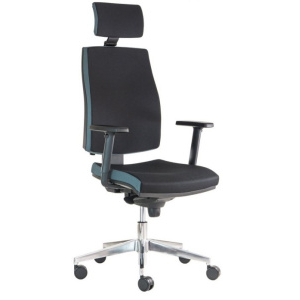 kancelárská stolička JOB s 3D PDH a podrúčkami, BLACK 27