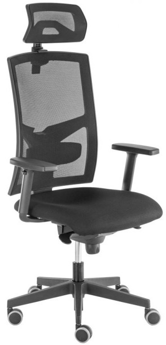 kancelářská židle GAME ŠÉF s 3D PDH a područkami, BLACK 27