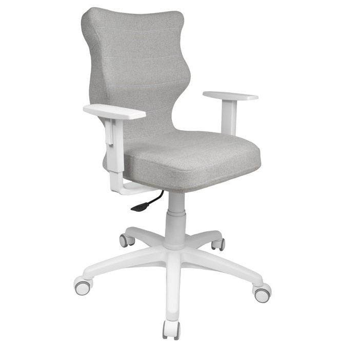 kancelářská židle DUO WHITE šedá