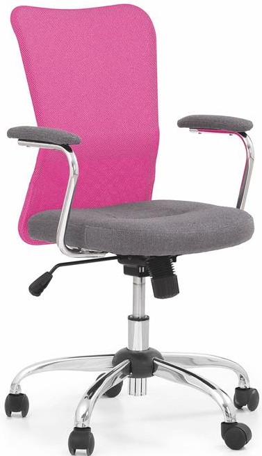 Levně HALMAR dětská židle ANDY růžová