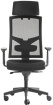 kancelářská židle GAME ŠÉF VIP s pevným PDH a područkami, BLACK 27