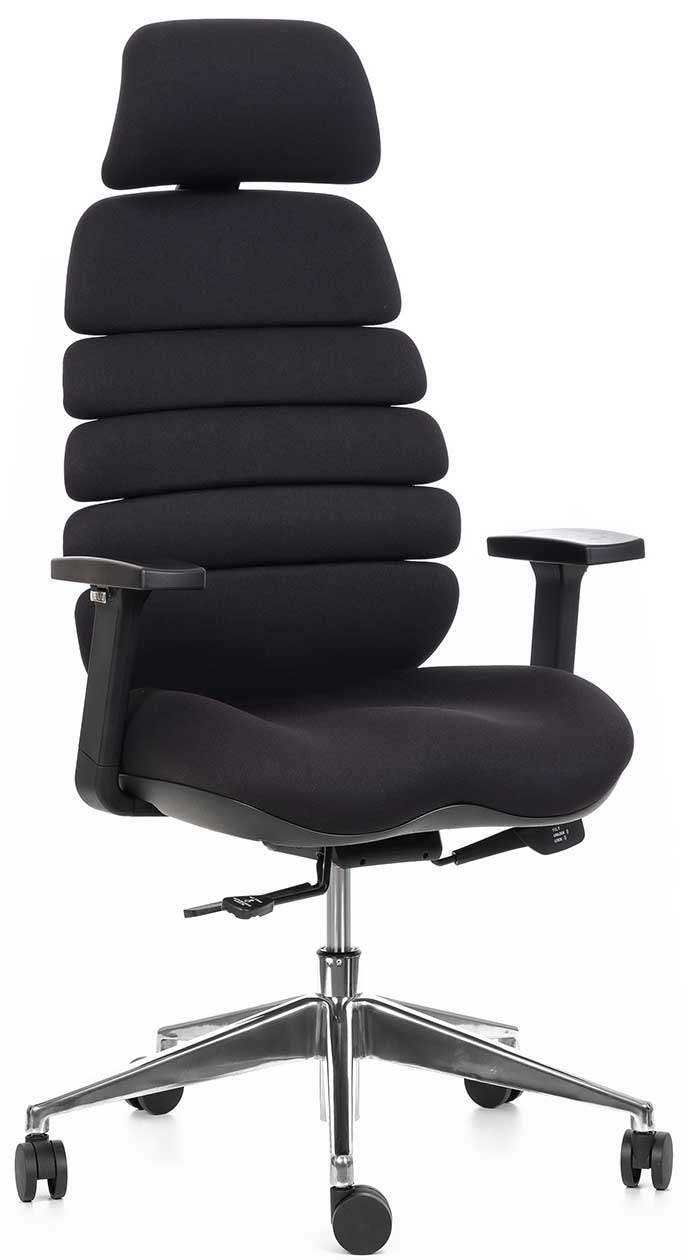 Levně MERCURY kancelářská židle SPINE černá s PDH