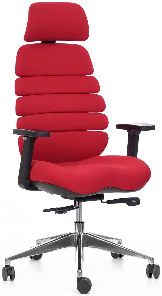 Levně MERCURY kancelářská židle SPINE červená s PDH